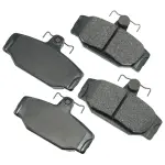 EUR391 - Brake: Akebono EURO Ultra Premium Ceramic Disc Brake Pad Kit for AKEBONO Image