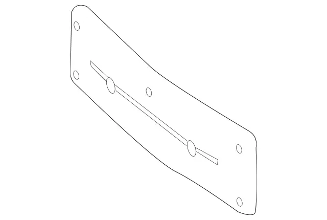 1668850381 - Detachable Parts: License Plate Holder for Mercedes-Benz: GL350, GL450, GL550, GL63 AMG, GLS350d, GLS450, GLS550, GLS63 AMG Image image
