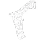 2238805700 - Bumper/Fender/Hood: Mounting Rail for Mercedes-Benz: 350SD, Maybach S580, Maybach S680, S500, S580, S580e, S63 AMG E Performance Image