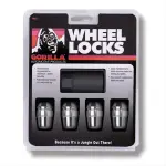 71671N - : Original Gorilla Lock Set Acorn Bulge 13/16" Hex 7/16"-20 Chrome Set of 4 for Gorilla Automotive Image