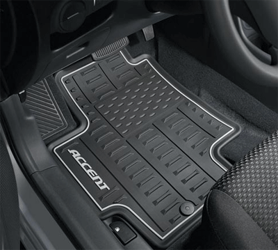 Floor Mats, Rear Set All Weather - Hyundai (U8130-1E200)
