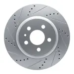 63126005L - : DFC Brake Rotor - Drilled and Slotted - Silver for DYNAMIC FRICTION Image