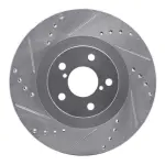 63113033L - : DFC Brake Rotor - Drilled and Slotted - Silver for DYNAMIC FRICTION Image