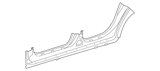 2116371035 - Side Panels: Longitudinal Member for Mercedes-Benz: E320, E500, E55 AMG Image image