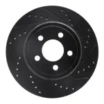 63339018R - : DFC Brake Rotor - Drilled and Slotted - Black for DYNAMIC FRICTION Image