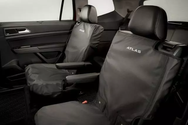 3CN061678A041 - Interior: Rear Seat Cover With Atlas Logo (For Captain for Volkswagen: Atlas Image