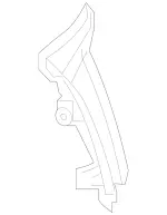 2536907703 - Trim and Lining: D-Pillar Cover for Mercedes-Benz Image