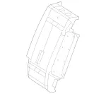 1679200016 - Rear Seat Bench: Padding, Rr Seat Backrest for Mercedes-Benz: GLS450, GLS580, GLS63 AMG, Maybach GLS600 Image