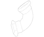 2560980000 - Engine: Lower Pipe for Mercedes-Benz Image