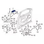 JC3Z2522404CDPTM - : Handle, Outside for Ford: F-150, F-250 Super Duty, F-350 Super Duty, F-450 Super Duty Image