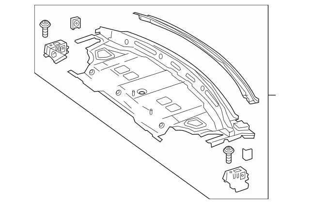 2226404200 - Rear End: Rear Panel for Mercedes-Benz: Maybach S550, Maybach S560, Maybach S600, Maybach S650, S450, S550, S550e, S560, S600, S63 AMG, S65 AMG Image image
