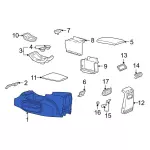 YL1Z78045A36AAB - Body: Console for FORD Image