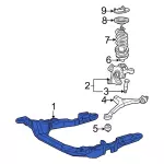 XF1Z5C145AA - Suspension: Engine Cradle for Ford: Taurus | Mercury: Sable Image