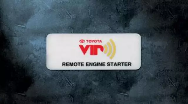 Remote Start - Toyota (pt39834111)