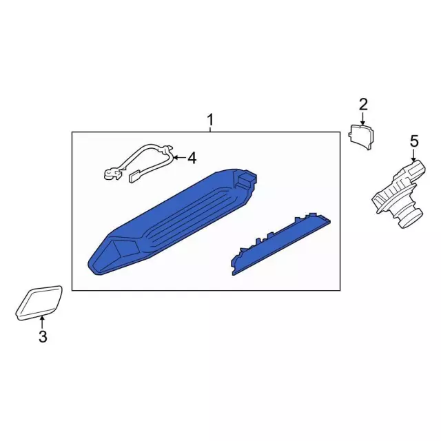 NK4Z13A613H - Electrical: High Mount Lamp for Ford: E-Transit, Transit-150, Transit-250, Transit-350, Transit-350 HD Image