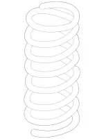 2103243604 - Springs, Suspension and Hydraulics: Rear Spring for Mercedes-Benz Image