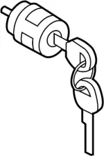 686321P625 - Body: Cylinder &amp; Keys for Infiniti Image