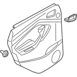 CJ5Z7827406CH - Body: Door Trim Panel for Ford Image