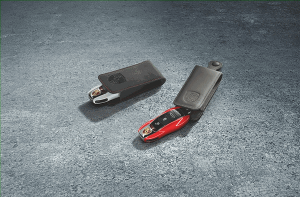 Key Pouch In Alcantara - Guards Red - Porsche (000-044-001-11-N13)