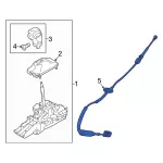 HL3Z7E395D - Automatic Transmission: Shift Control Cable for Ford: F-150 Image