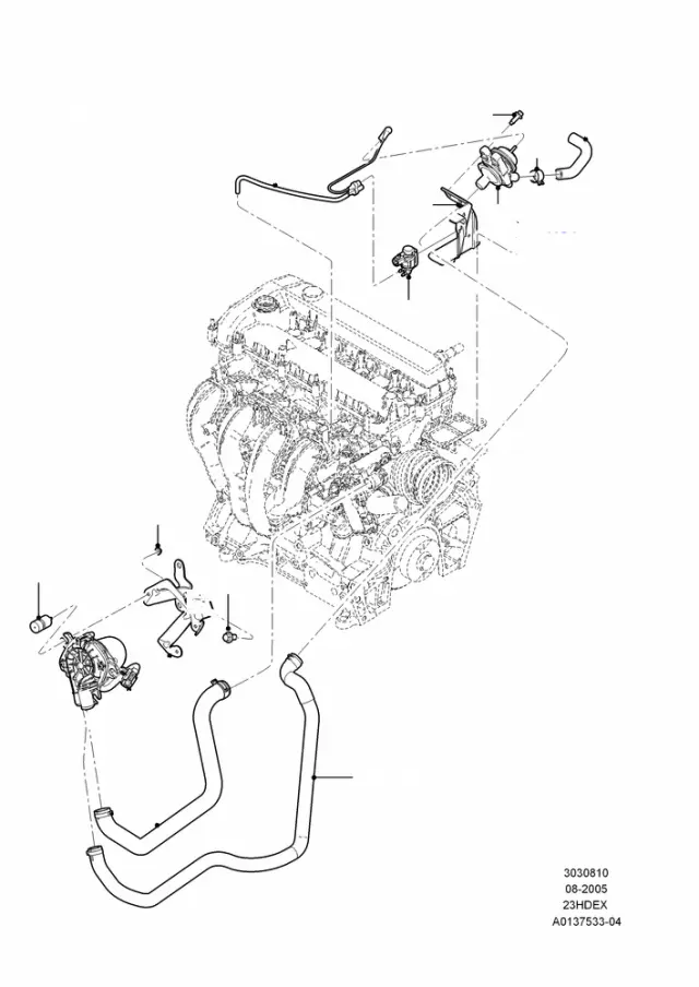 6E5Z9A486AA - Emission System: A.I.R Pump for Ford Image