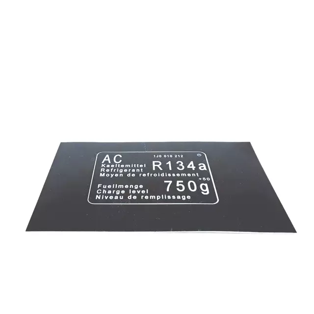 1J0010212 - Body: AC Label for Volkswagen: Golf Image