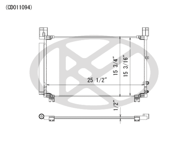 CD011094 - : Koyorad A/C Condenser for Koyo Image