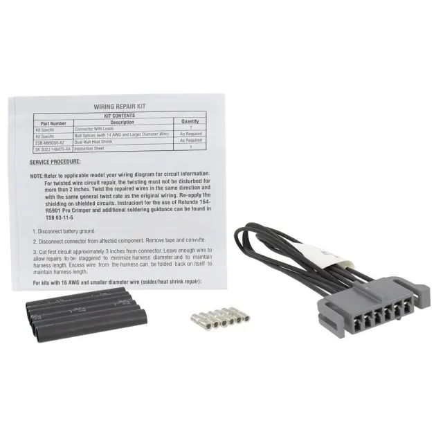 3U2Z14S411SKD - : Wire Assembly for Ford Image