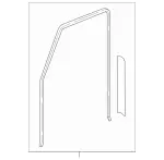 4637200053 - : Window Frame for Mercedes-Benz: G55 AMG, G550, G550 4x4, G63 AMG, G65 AMG Image