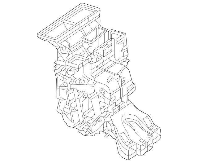 1678302705 - Heating and Ventilation: Distributor Housing for Mercedes-Benz: GLE350, GLE450, GLE450e, GLE53 AMG, GLE580, GLE63 AMG S, GLS450, GLS580, GLS63 AMG, Maybach GLS600 Image image