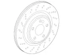 2224231400 - : Brake Disc, Vented for Mercedes-Benz: S450, S550e Image