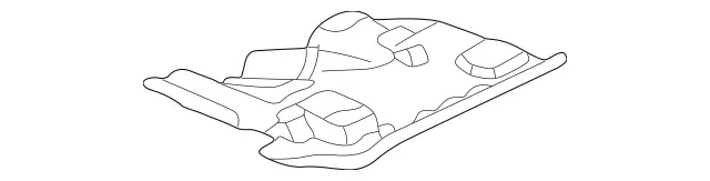 2086800736 - Body: Lower Cover for Mercedes-Benz Image