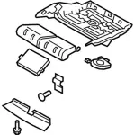 JL7Z5462526DJ - Body: Seat Frame for Ford Image image
