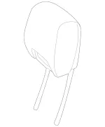 23197005509H06 - Body: Headrest for Mercedes-Benz Image