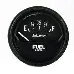2316 - : GAUGE, FUEL LEVEL, 2 5/8", 0OE TO 90OF, ELEC, BLACK, AUTOGAGE for AutoMeter Image