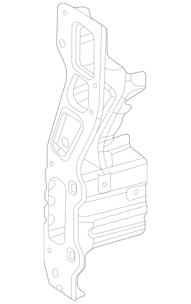 1676202503 - Cowl, Front Panel: Longitudinal Member for Mercedes-Benz: GLE580, GLE63 AMG S, GLS450, GLS580, GLS63 AMG, Maybach GLS600 Image image