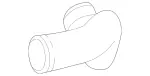 1645281982 - : Charge Air Hose for Mercedes-Benz: GL320, ML320 Image