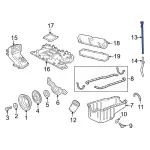F2UZ6750A - Engine: Dipstick for Ford: E-350 Econoline, E-350 Econoline Club Wagon, Econoline Super Duty Image