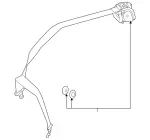 20586041013D53 - Electrical: Rear Belt Assembly for Mercedes-Benz Image