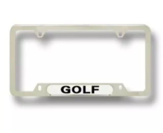 ZVW355013 - Exterior: Polished Stainless Steel License Plate Frame for Volkswagen Image