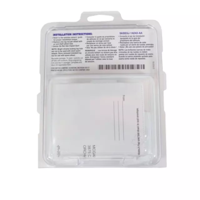 Wheel Locks - Chrome Plated - Ford (7T4Z-1A043-A)