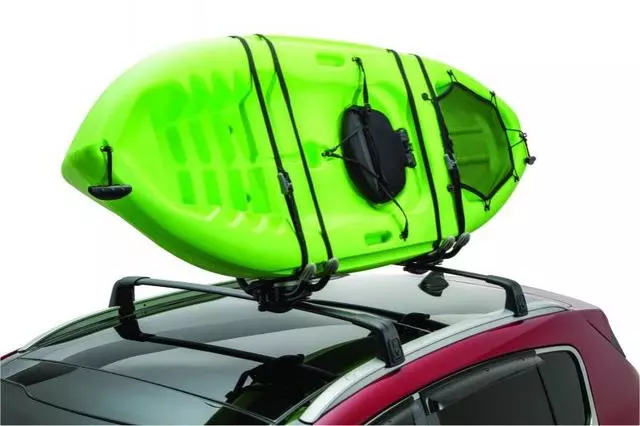 UM000AY008KA - Hauling: Roof Kayak Attachment for Kia: Borrego, Niro, Optima, Rio, Rondo, Sedona, Sorento, Soul, Spectra, Sportage, Telluride Image