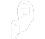 2027580001 - : 1994-2003 Mercedes-Benz - Bracket for Mercedes-Benz: C220, C230, C280, C43 AMG, CLK430 Image