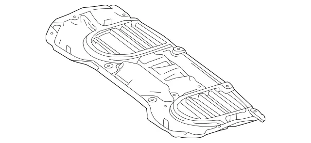 1665200523 - Chassis Sheet Metal Parts/Air Intake: Noise Capsule for Mercedes-Benz: GL350, GL450, GL550, GL63 AMG, GLE300d, GLE350, GLE400, GLE43 AMG, GLE450 AMG, GLE550e, GLE63 AMG, GLE63 AMG S, GLS350d, GLS450, GLS550, GLS63 AMG, ML250, ML350, ML400, ML550, ML63 AMG Image image