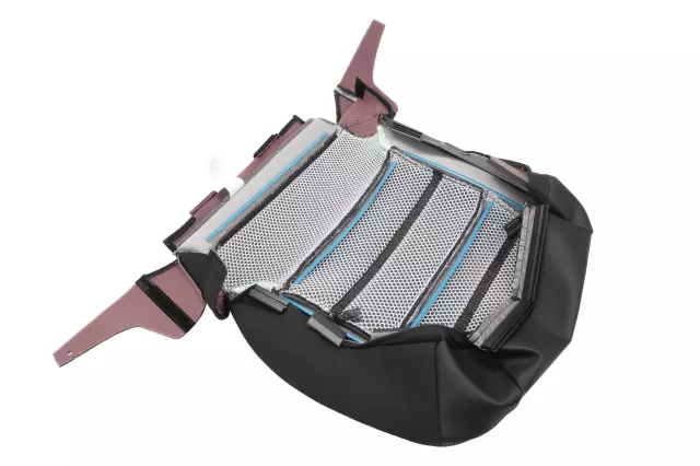 84549844 - : Black Front Passenger Side Seat Cushion Cover for Chevrolet: Silverado 1500, Silverado 2500 HD, Silverado 3500 HD | GMC: Sierra 1500, Sierra 2500 HD, Sierra 3500 HD, Yukon XL Image