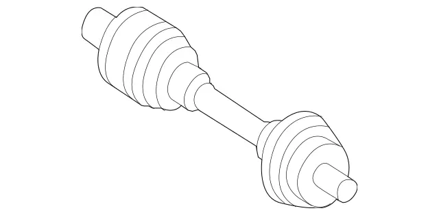 221330980164 - Front Axle: Drive Shaft for Mercedes-Benz: CLS63 AMG S, E63 AMG, E63 AMG S Image