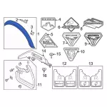 N2DZ9929038AA - Body: Wheel Opening Molding for Ford: Bronco Image
