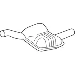 7S4Z5A289A - Exhaust: Exhaust Muffler for Ford Image