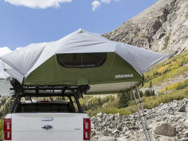 VKB3Z99000C38C - Exterior: 2 Person Tent - Green for Ford: F-150, Maverick Image