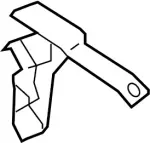 809581CA0A - : Door Trim Panel Bracket for INFINITI: FX35, FX37, FX50, QX70 Image